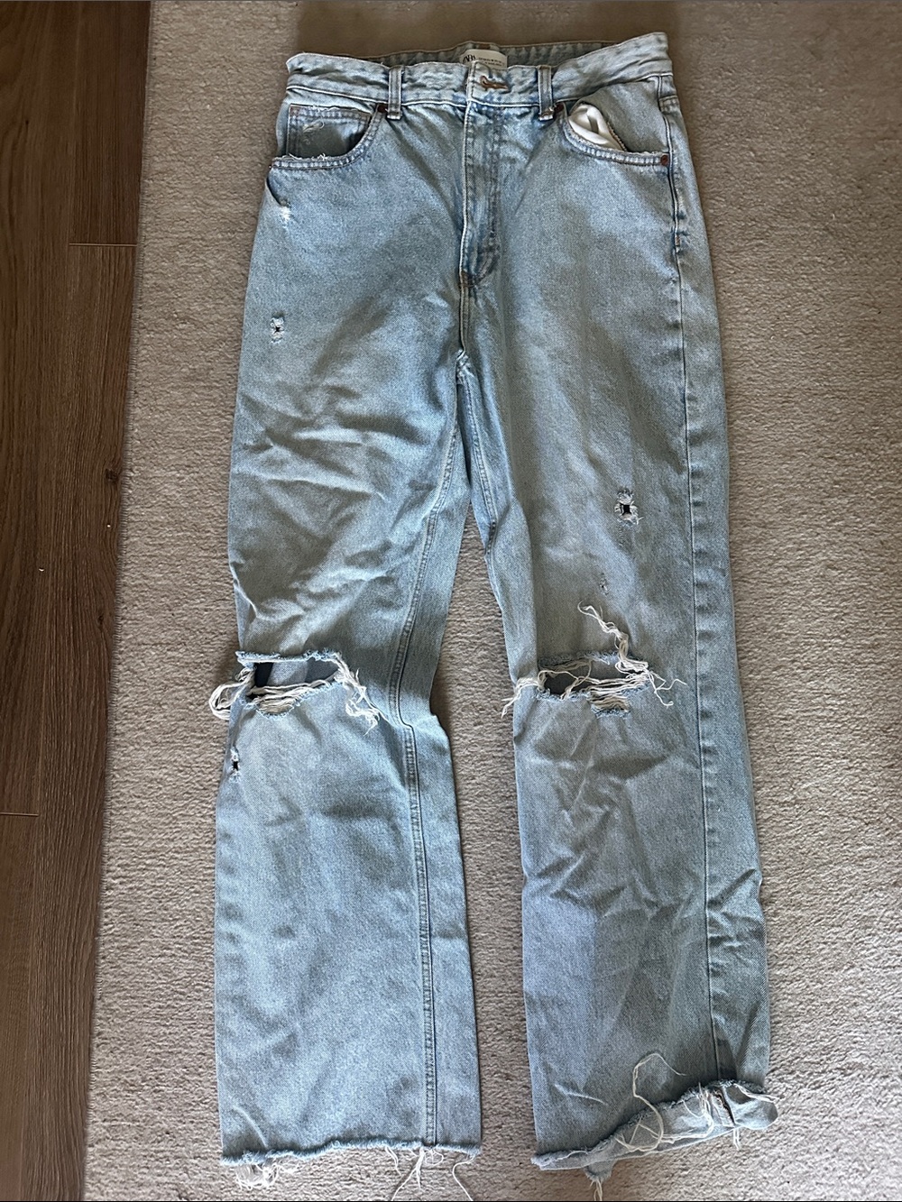 Zara ripped jeans